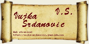 Vujka Srdanović vizit kartica